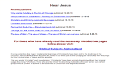 Desktop Screenshot of hearjesus.net