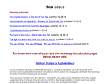 Tablet Screenshot of hearjesus.net